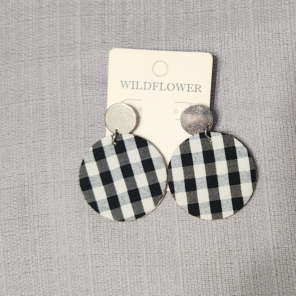 Handmade Buffalo Plaid Earrings